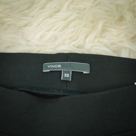 Vince Size XS Stirrup Ribbed Knit Pull On Stretch Dark Grey Gray Leggings Pants - Picture 4 of 7